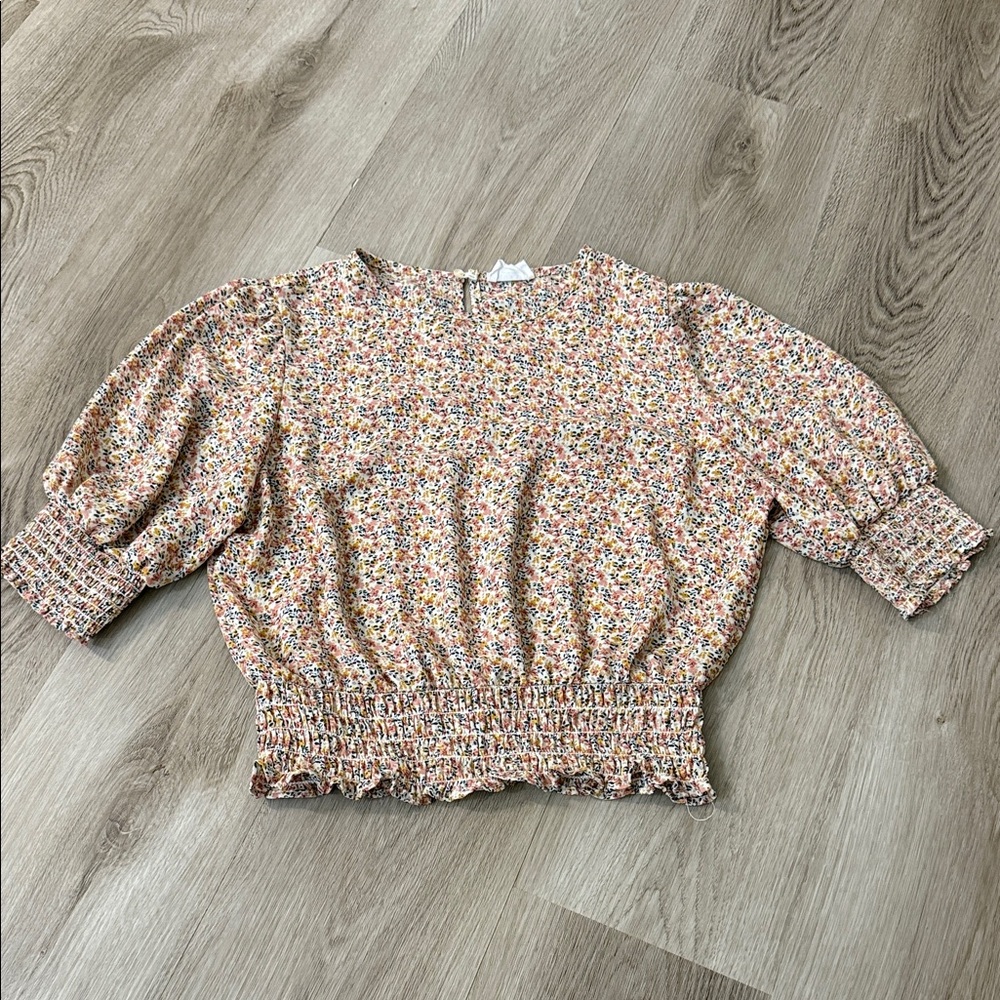 Floral Smocked Women's Top